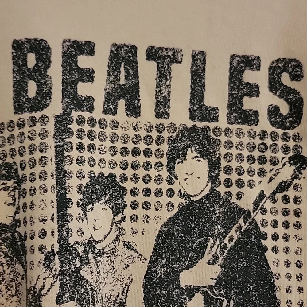 The Beatles Sweatshirt Size 1X The American Tour 1965 Tan - Picture 3 of 5